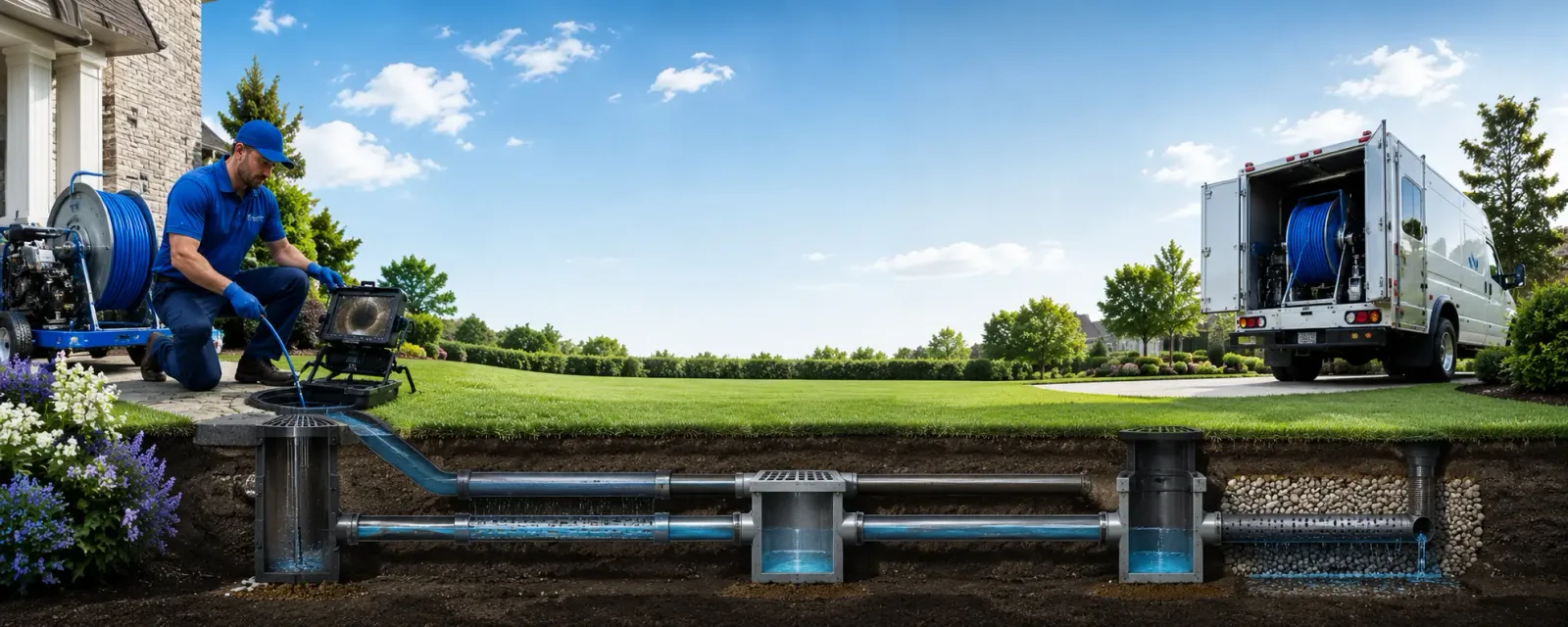 Outdoor drain cleaning information for Alexander, IL